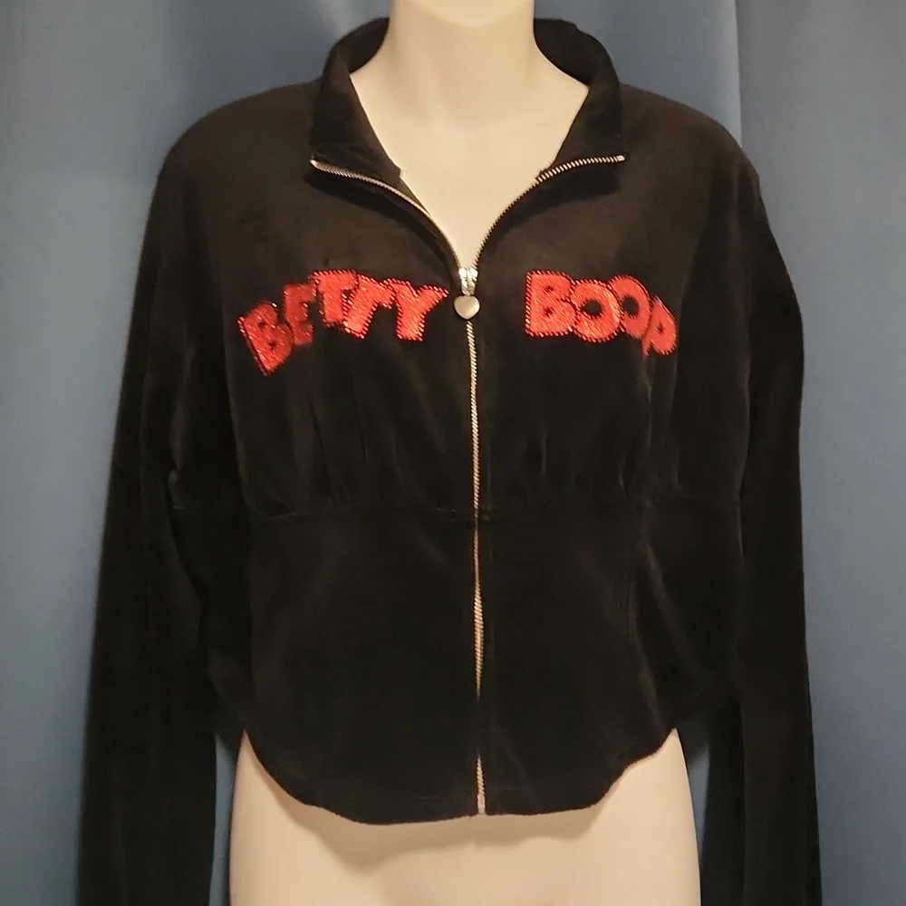 ⚜️Dolls Kill x Betty Boop "Such A Flirty Toon" Zip Up Corset Sweater/Jacket, 1X - Picture 2 of 15